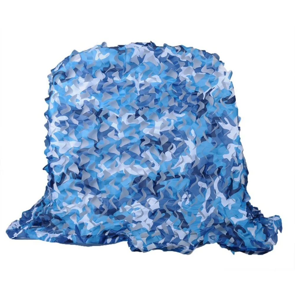 

8M*8M blue camouflage netting army camo mesh netting for sun shelter theme party decoration bar decoration cafe decoration