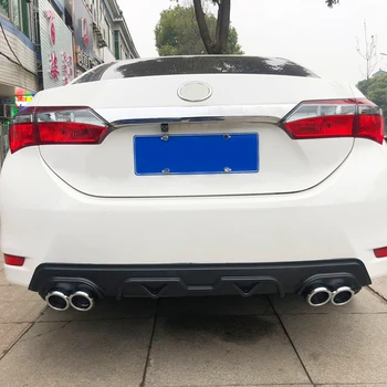 

Rear Spoiler Rear Bumper Diffuser Protector Car Rear lip Accessories Fit For Toyota Corolla E170 2014 2015 2016 2017 2018 2019