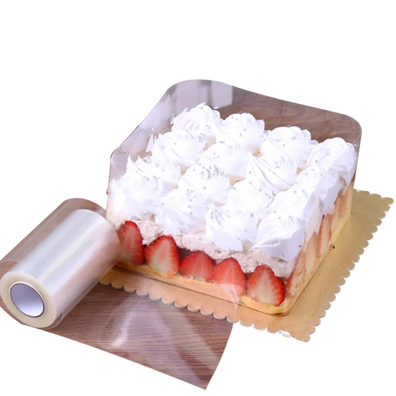 

Transparent Membrane Mousse Baking Surrounding Edge Tape For Baking Cake Collar Roll Packaging DIY Cake Decorating Tools