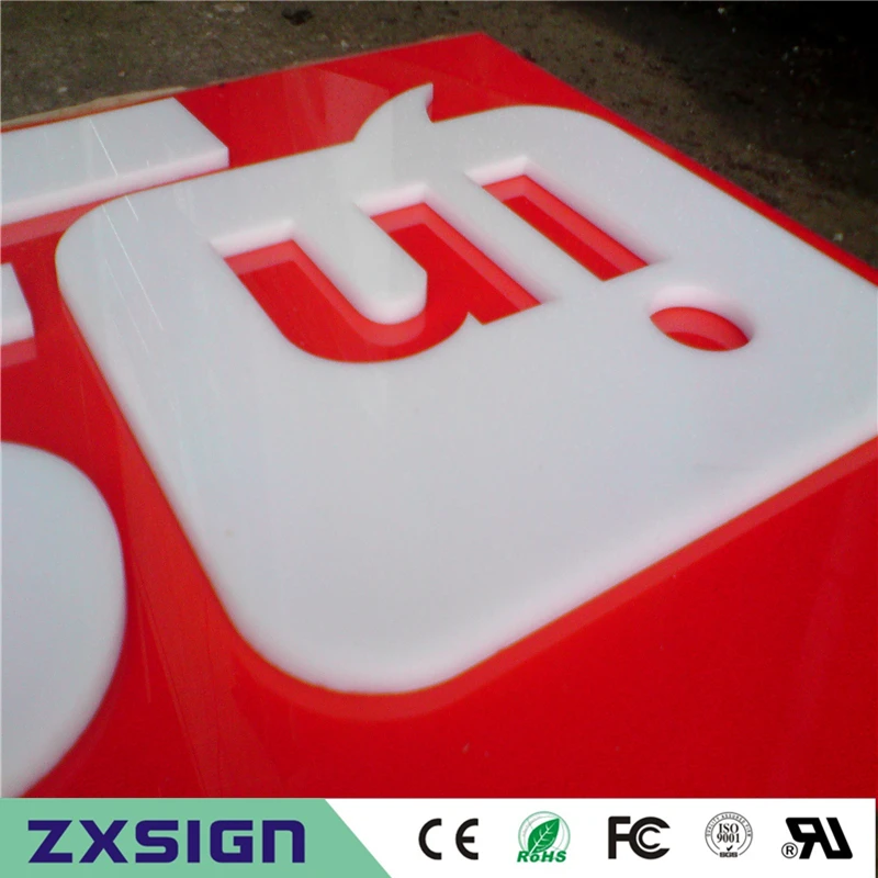white acrylic letters01