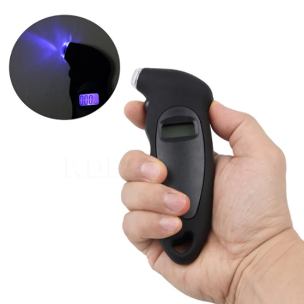 Tire pressure gauge 0-150 PSI High-precisio Backlightn digital tire pressure monitoring car tire pressure gauge