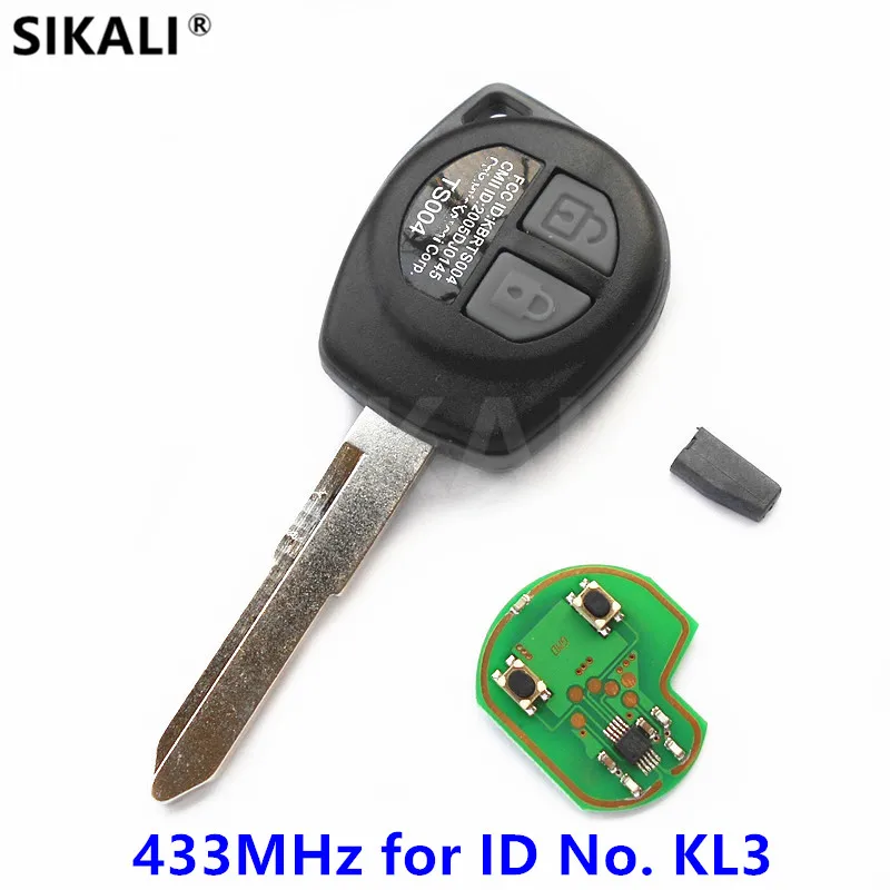 2 кнопки Автомобильный Дистанционный ключ для KL3 ID No. SWIFT SX4 ALTO VITARA IGNIS JIMNY 433 9 МГц с