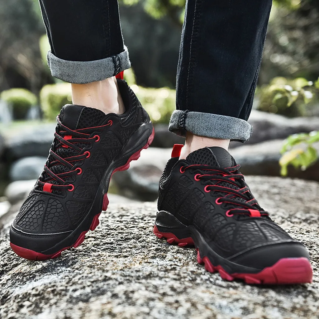 KANCOOLD Мужская водонепроницаемая походная обувь для путешествий уличные Нескользящие кроссовки мужские на шнуровке треккинговые альпинистские спортивные туфли мужские