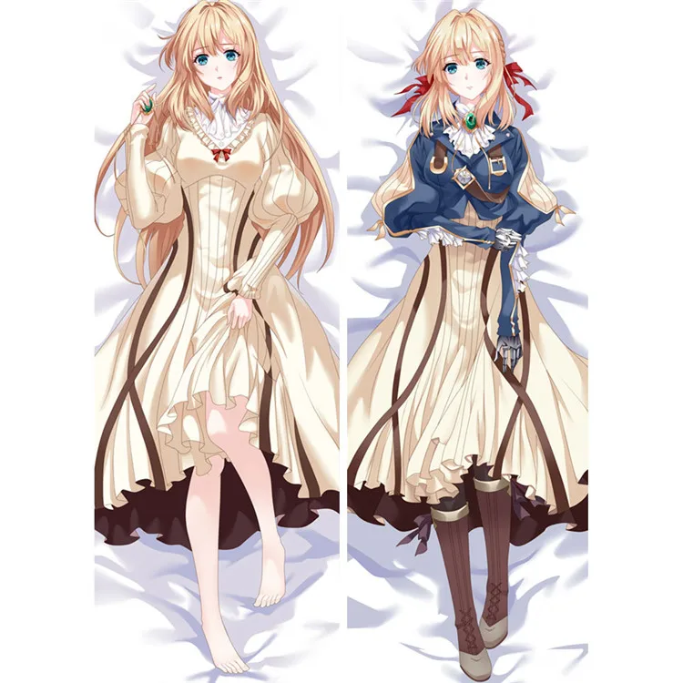 Аниме фиолетовый эвергарден обнимающий тело наволочка Чехол Dakimakura Waifu бросок Чехол s