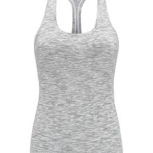 Женский жилет для фитнеса тонкий обратно Т-фигурно вырезанный жилет для йоги Высококачественный эластичный плотный жилет для бега облегающий спортивный топ для спортзала