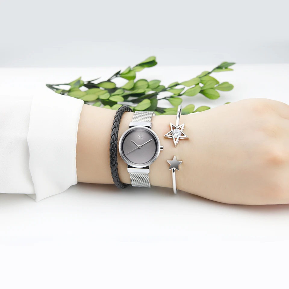 Shengke женские часы-браслет лучший бренд класса люкс кварцевые часы женские модные часы Montre Femme 2019 SK часы с браслетом
