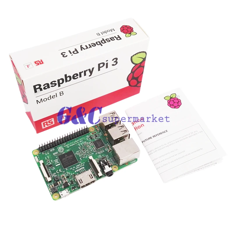 Для Raspberry Pi 3 модель + карта micro SD 16 ГБ корпус ABS адаптер питания 2.5A алюминиевый
