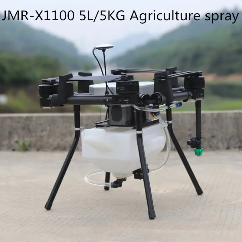 

DIY JMR-X1100 agricultural spray drone 1100mm frame equipped with 5L/KG spray system quadcopter drone