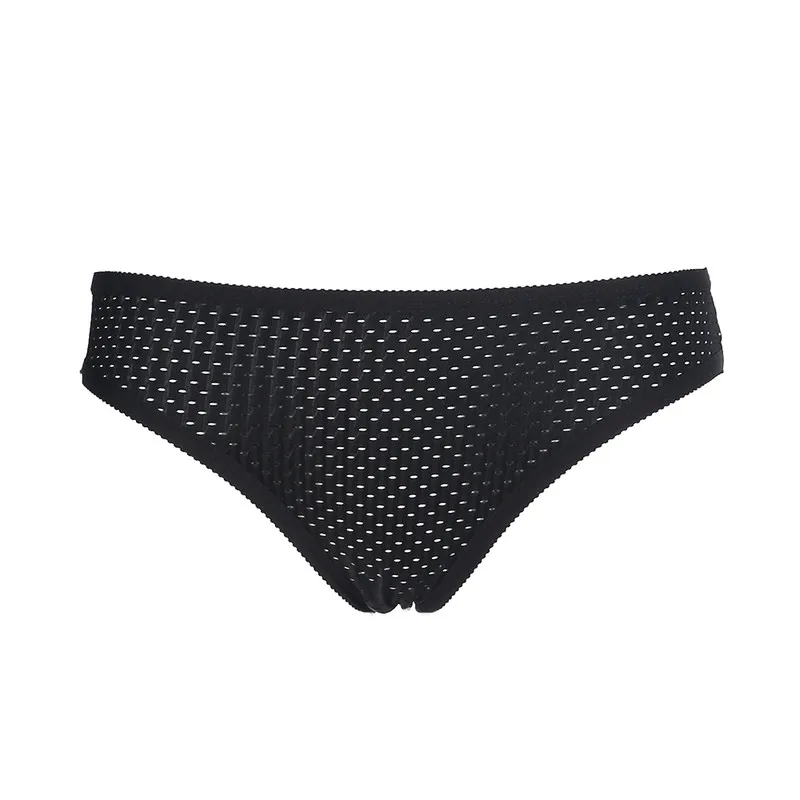 

Women black Briefs New Fashion Seamless hollow out mesh Underwear Female Panties Sexy low Waist Lingerie solid color S-XXL
