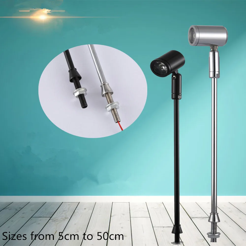 

10pcs LED Showcase Spotlight Led Jewelry Display Light Vitrine Fixture Boutique Table Picture Spot Post Lamp 30-50CM Wholesale