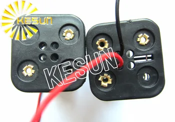 

FREE SHIPPING 10PCS x 4 x AA back to back Battery Holder Socket With 150mm Wire