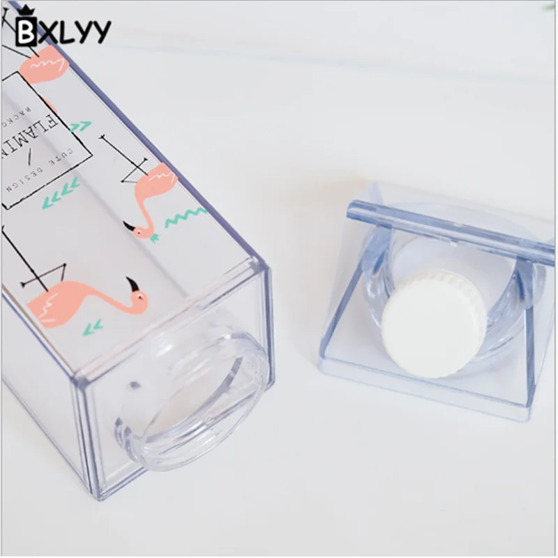 BXLYY горячий мультфильм Фламинго молочная коробка Стайлинг чашка пластиковый