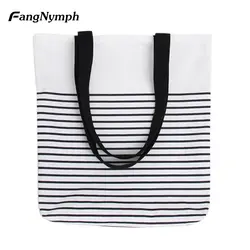 Повседневное Для женщин Striped Envelope хозяйственная сумка Холст сумки Crossbody сумка студент Bookbag красный/черный