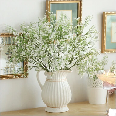 K15116 5 шт. моделирование пластик Gypsophila Звездное для свадьбы Искусственные цветы
