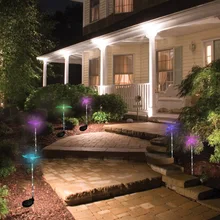 3 шт./компл. СВЕТОДИОДНЫЙ садовые фонари Уличные солнечные многократно меняющие цвет Колибри пирсинг для пупка декоративный свет