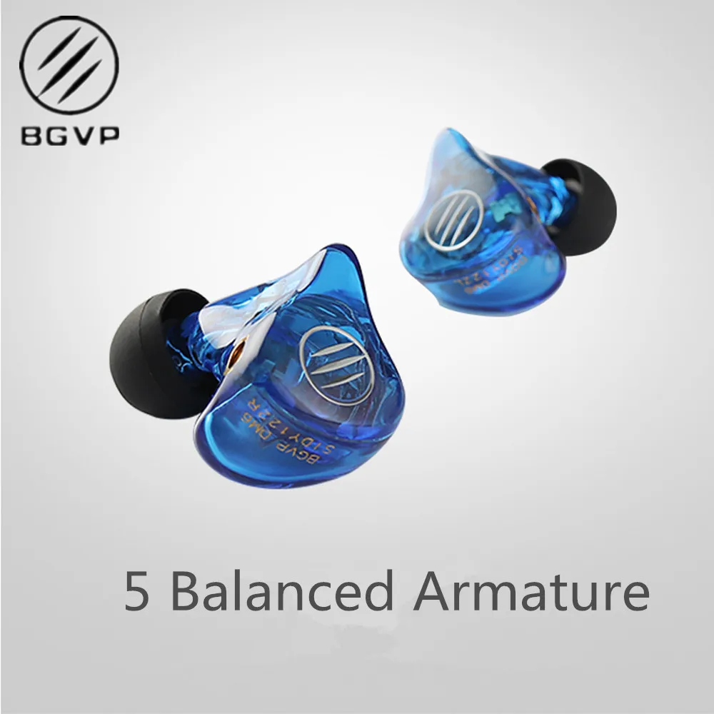 

BGVP DM6 5BA Customized Earphone HiFi earphone Monitor in-ear Balanced Armature headset MMCX cable Replaceable cable DM6\DX3\DS1