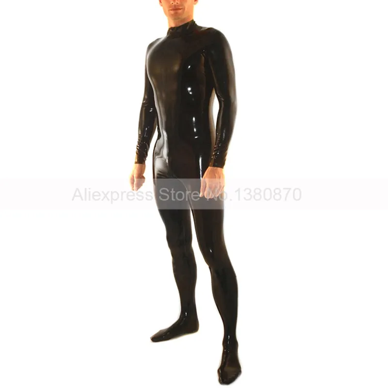 Buy Sexy Men Latex Bodysuit Zentai Rubber Latex