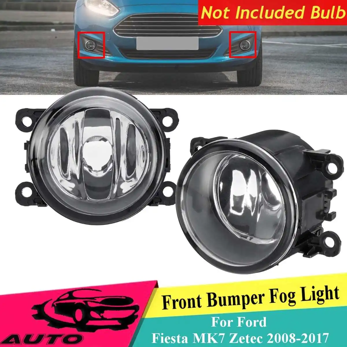 

Front Fog Light Without Bulb For Acura For Ford C-Max Fusion Explorer Focus Mustang Ranger Fiesta For Honda CRV Car Foglights