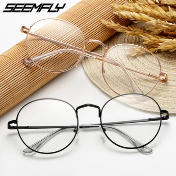 

Seemfly Finished Myopia Glasses Eyeglasses Eyewear Retro Men Women Male Female Optical Spectacle Goggle Unisex 1.0 To -4.0 New