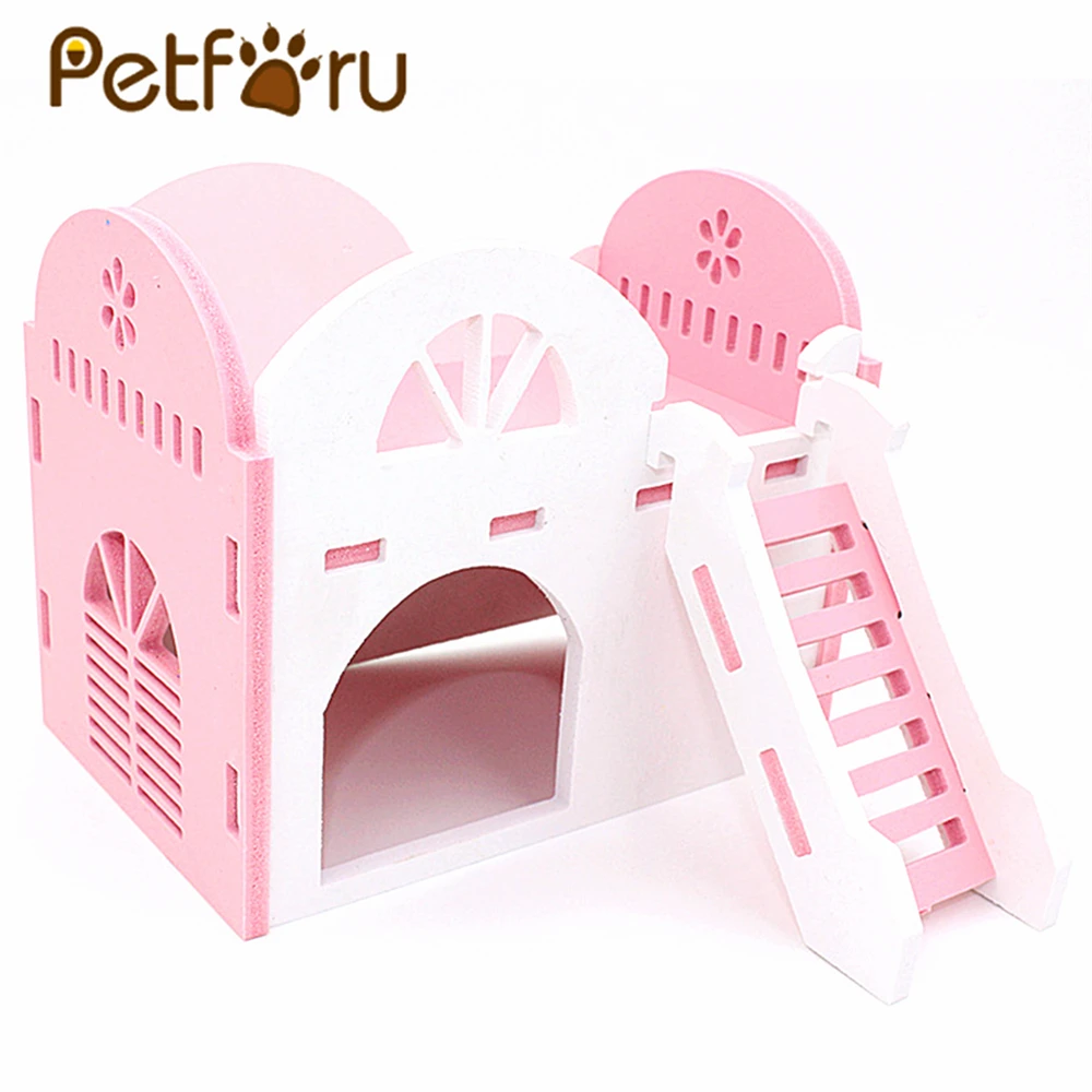 

Petforu Durable Hamster Cage Mouse House Eco-Friendly Syrian Hamster Small Pet Rat Mouse Hut
