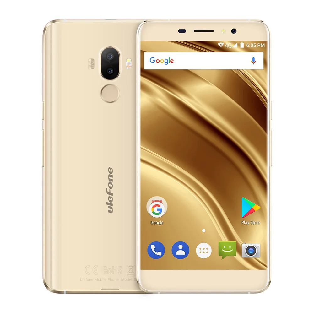 Ulefone S8 Pro, 5,3 дюймов, Android 7,0, 4G, мобильный телефон, MT6737, четыре ядра, 13 МП+ 5 МП, 2 Гб ram, 16 ГБ rom, 3000 мА/ч, сканер отпечатков пальцев