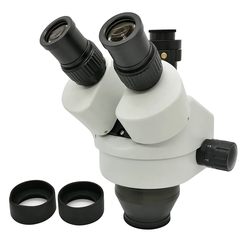

7X-45X Professional Trinocular Zoom Stereo Microscope Head WF10X SZM0.5X Working Distance 100 mm Microscopio Accessories