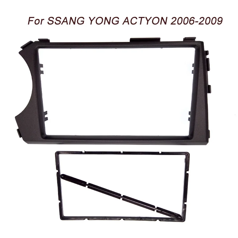 

2DIN Radio Fascia for SSANG YONG Actyon LHD (Left Hand Drive) Facia Dash CD Trim Installation mount Kit facia frame panel