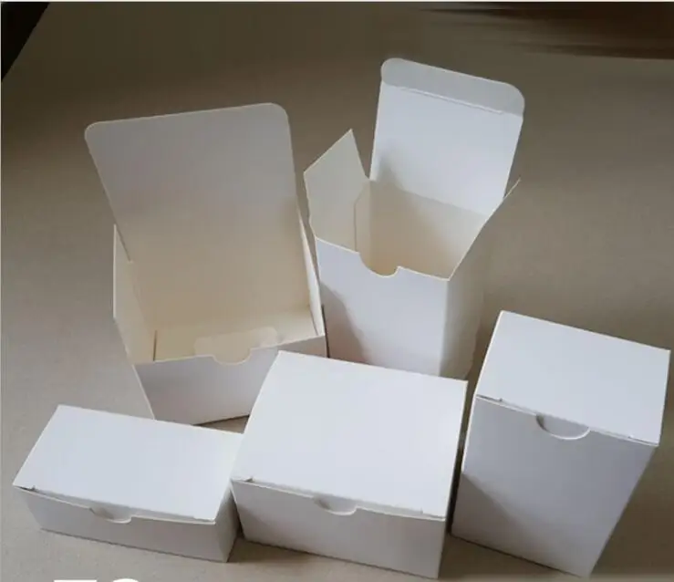 50 шт белая бумажная картонная коробка для упаковки, DIY белая упаковка крафт-коробки, DIY Белая конфетная коробка мыло ручной работы/коробка для конфет