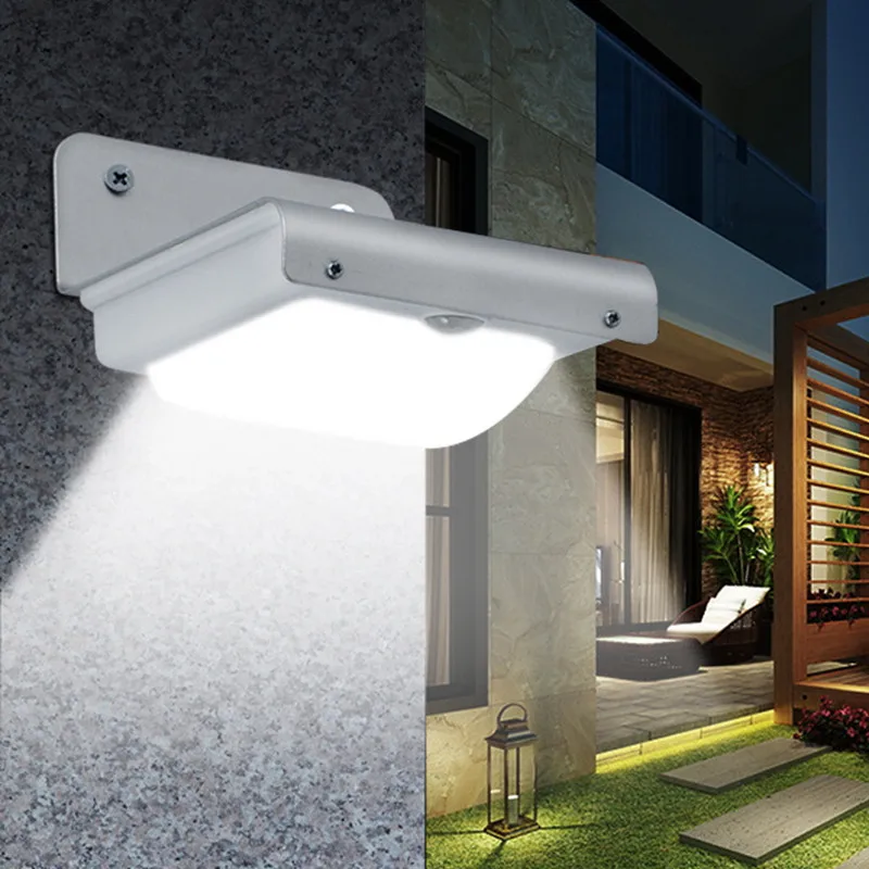 

Solar Powered LED Wall Lamp Outdoor Garden Patio Light Sensor Sound Control Lighting
