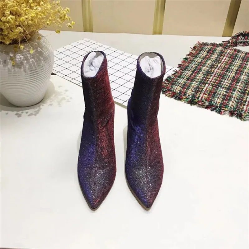Invierno Cuadrado Moda Tobillo As Otoño Tacón Bling Mujeres Pic as Señora Zapatos Las Pic Botas Mujer Genuino De Nuevo Cuero Encaje Moto XUxqwv0O