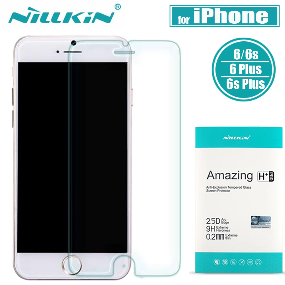 Закаленное стекло для iPhone 6S 6 Plus защита экрана Nillkin Amazing H 0 33 мм/ч Pro 2 мм прозрачная