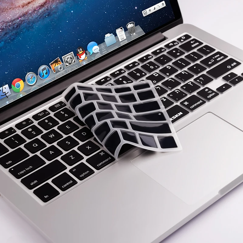 XSKN US Isreal Hebrew Silicone Keyboard Protector Film Cover Skin for All Apple MacBook Pro Air Retina 13 15 17