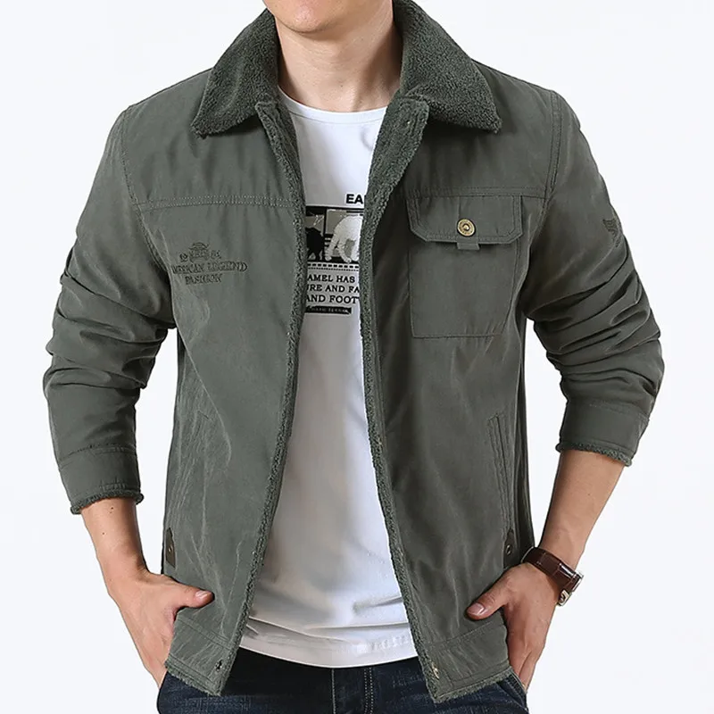 

2019 Men Jacket Coats Autumn Winter Military Bomber Jackets Male Jaqueta Masculina Fashion Denim Jacket Mens Coat