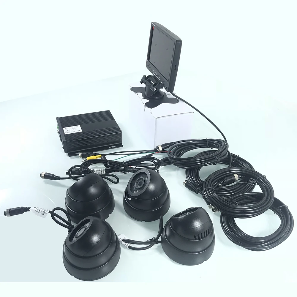  Audio e video 4 canali HD in-veicolo di sorveglianza AHD960P/HD 720 P pixel Bus Monitoraggio Suite 