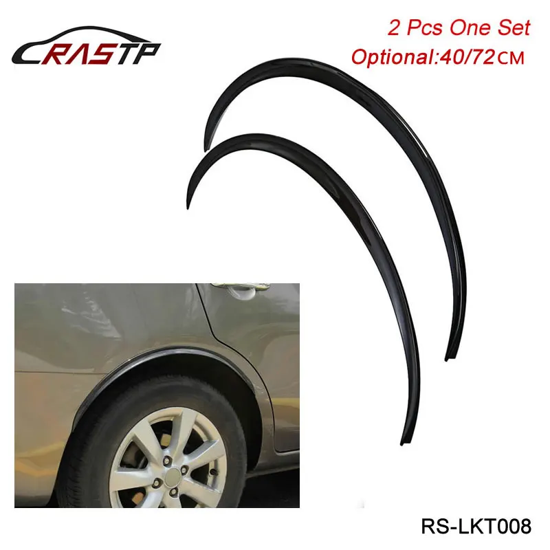 

RASTP 2Pcs/set Carbon Fiber Style Fender Flares Universal Arch Wheel Eyebrows Protect Ant-Scratch RS-LKT008