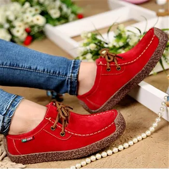 Fashion Wild Lace-up Women Flats Comfortable Footwear Summer Loafers Women Shoes Breathable leather Casual Shoes Female renben leather casual women shoes fashion flats walking loafers female shoes durable breathable lace up shoes zapatillas mujer