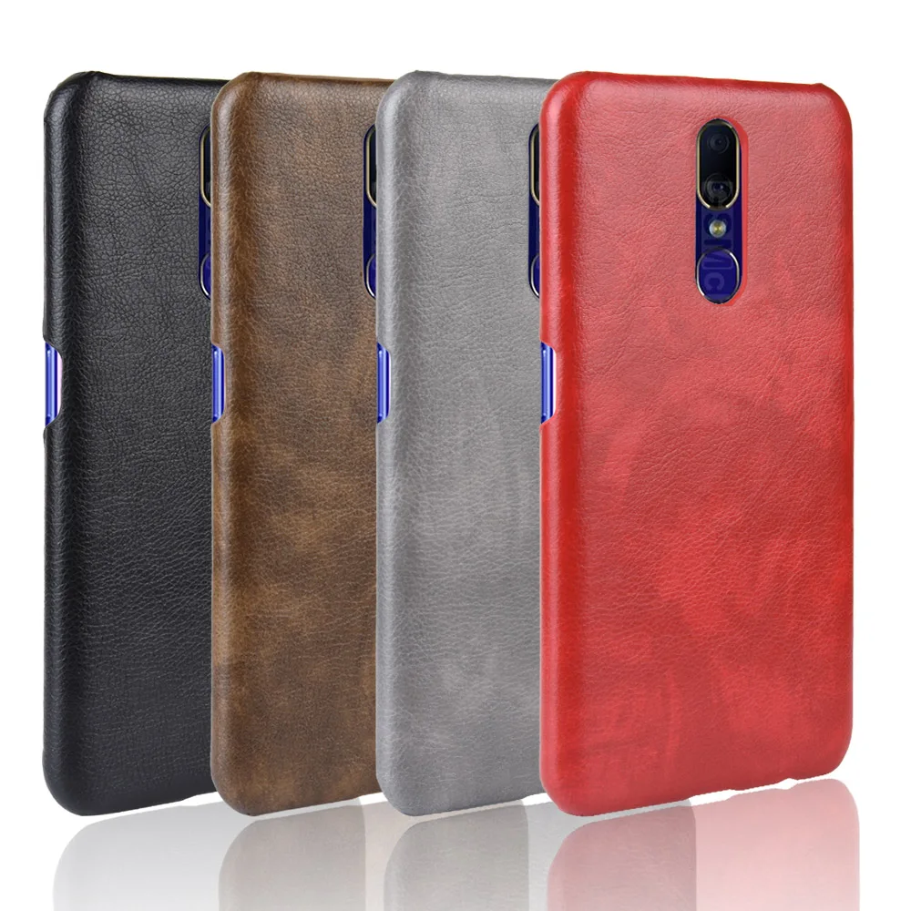 

Litchi Leather Case for OPPO F11 F9 A9 A7 A7X A5 A5S R17 Pro Cover Back Hard Cover For A1K Find X Realme 3 Pro Reno 10X Zoom