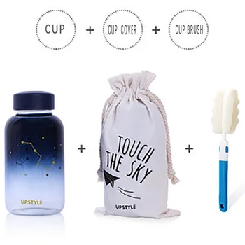 

1 Set Sports Water Bottle Portable Leak Proof For Sports Travel Space Bike Hiking Glass Water Drinking Bottle Drinkware Bottle