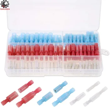 

130Pcs Assorted Nylon Fully Insulated Female Male Bullet Butt Wire Crimp Connector Terminals Nylon Insulated Bullet Connectors