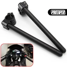 PRO Taper руль для гоночного мотоцикла, настраиваемый, CNC 31/32/33/35/36/37/39/41/45/48/51 мм, на зажиме, вилка, руль, ручной стержень, гонщик