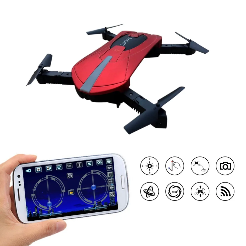 

WIFI Portable Quadcopter Drone with FPV HD Camera Foldable Drone 2.4 GHz 3D Flip Quadcopter Headless Mini Pocket Helicopter Dro