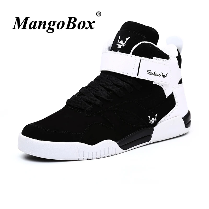 High Top Sneakers Men White Black Skateboarding Shoes Spring Autumn Classic Footwear Big Size 39-46 Flat Walking Sneakers 2018 High Top Sneakers Men White Black Skateboarding Shoes Spring Autumn Classic Footwear Big Size 39-46 Flat Walking Sneakers 2018