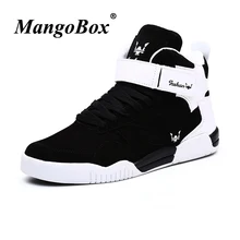 High Top Sneakers Men White Black Skateboarding Shoes Spring Autumn Classic Footwear Big Size 39-46 Flat Walking Sneakers 2018