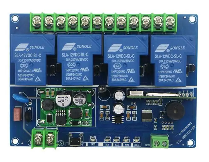 DC 12V 24V 36V 48V 10A 4CH RF беспроводной пульт дистанционного управления высокого качества