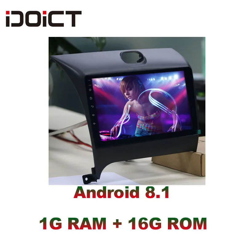 Sale IDOICT  Android 8.1 Car DVD Player GPS Navigation Multimedia For KIA Cerato Forte K3 2009-2012 car stereo bluetooth 3