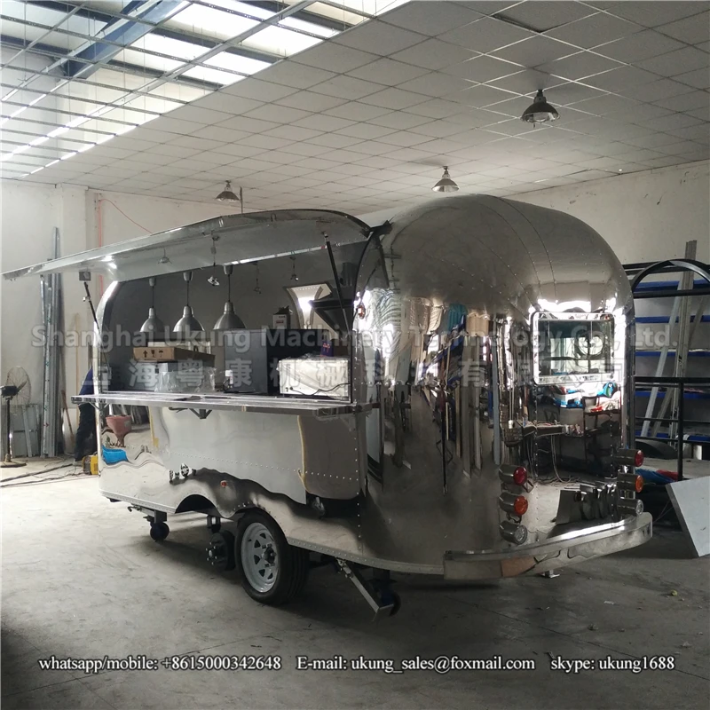 Укунг, AST-210, 480 см, с вытяжками, stailess steel inside, трейлер для пищевых продуктов airstream