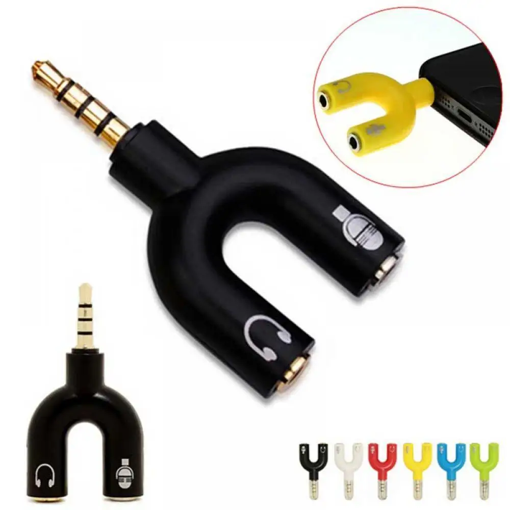 New 3.5mm Dubbele Jack Adapter naar Hoofdtelefoon voor MP3 Speler Oortelefoon Splitter Computer Stereo for Phone |
