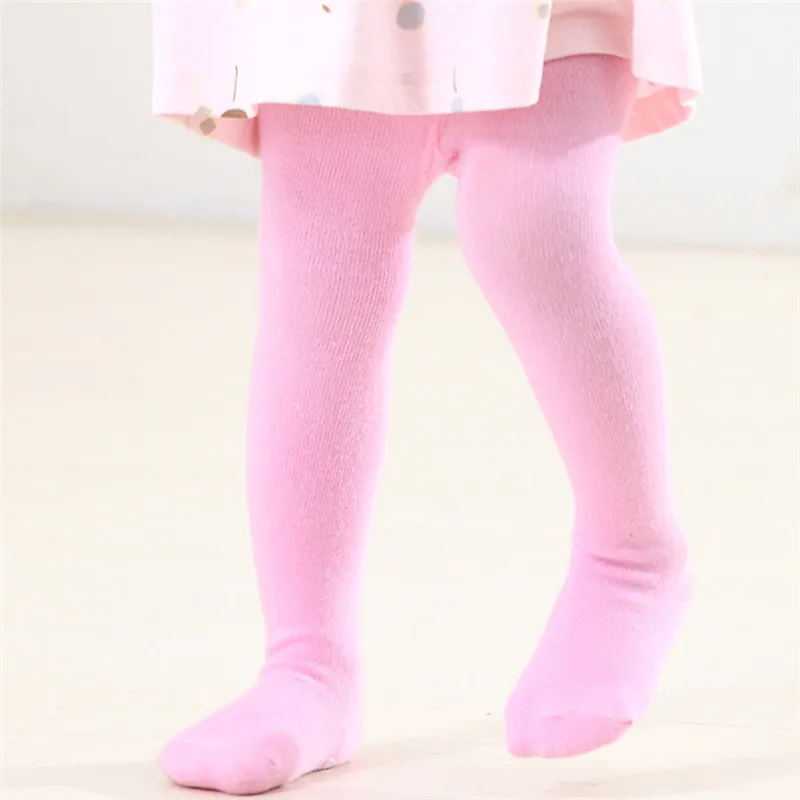 

2018 New Autumn Winter Baby Girls Tights Cotton Solid Color 0-2 Years Children Baby Girl Warm Stocking Kids Pantyhose