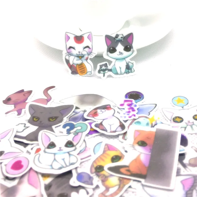 

36 Pcs Cute Persian cat paper Stickers for Car Motorcycle phone Luggage Home Decor Fashion Vinyl Decals DIY Sticker scrapbooking