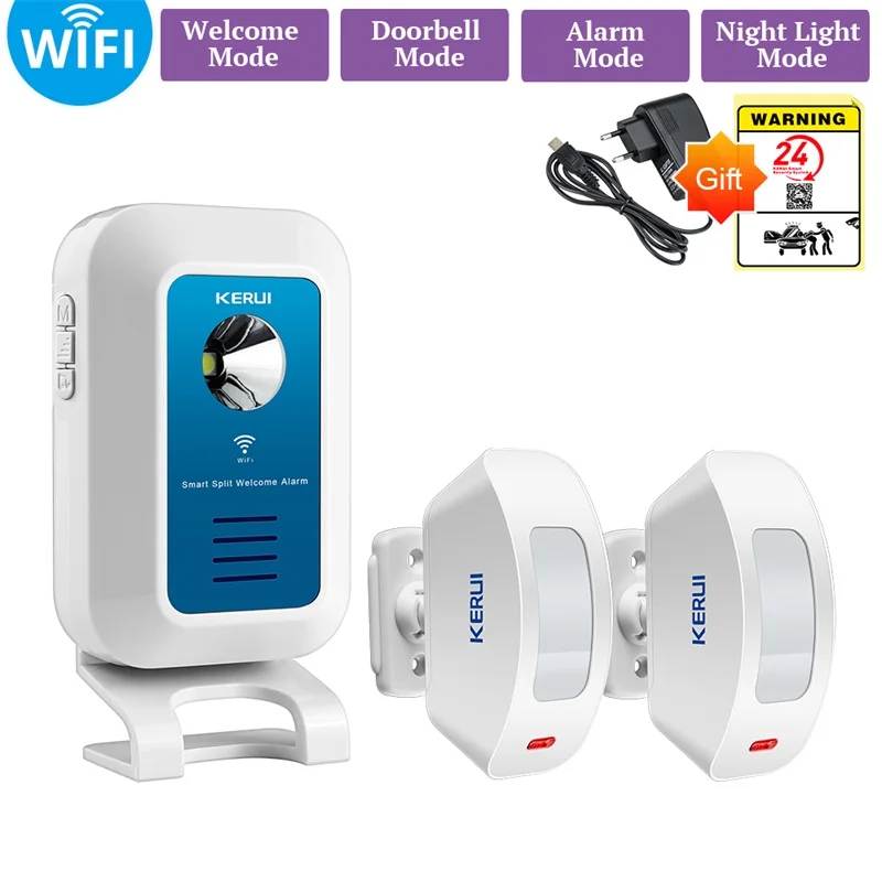 Buy KERUI WIFI Alarm System Wireless Doorbell APP Control 32 tones